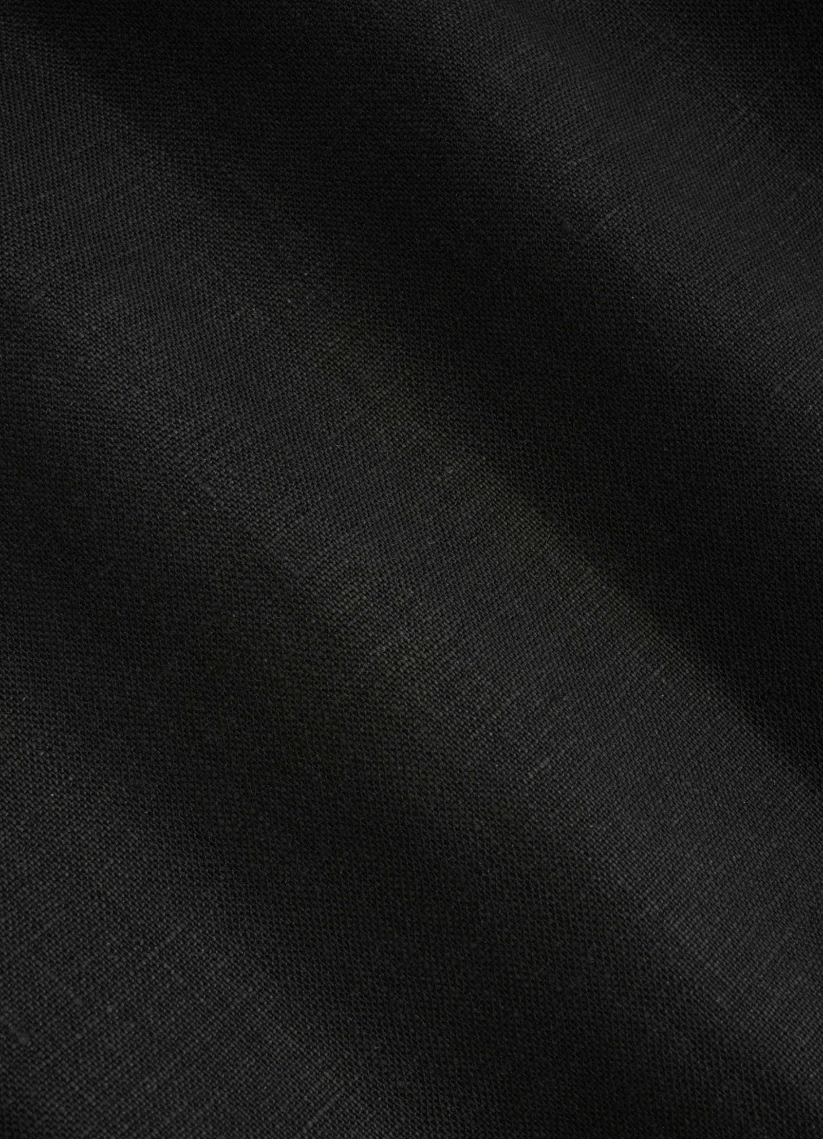 100% Linen Shirt Black