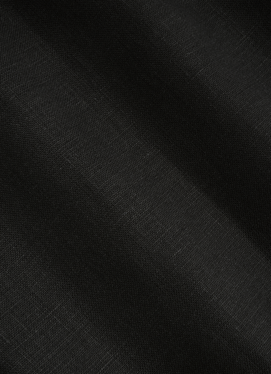 100% Linen Shirt Black