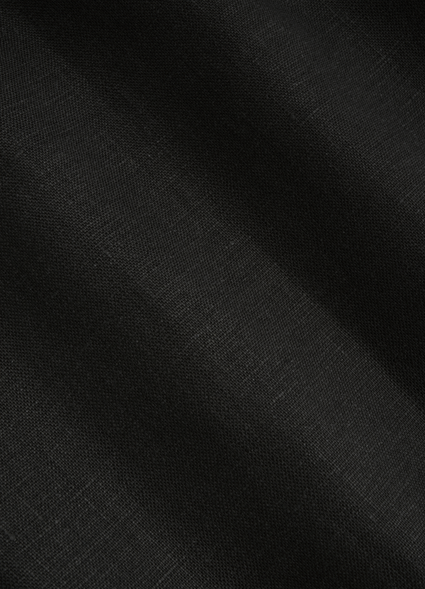 100% Linen Shirt Black