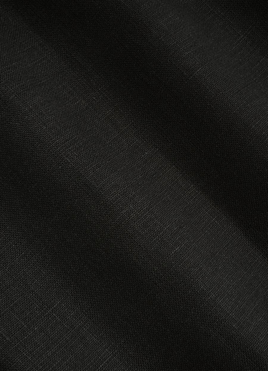 100% Linen Shirt Black