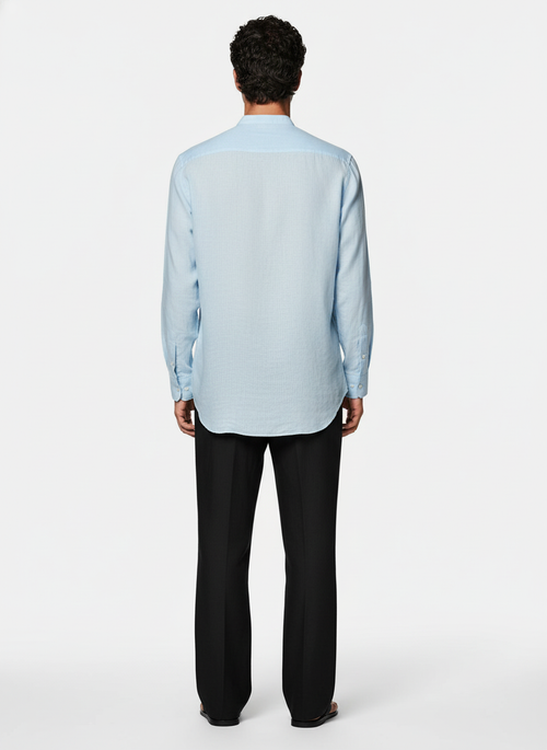 100% Linen Kurta Blue