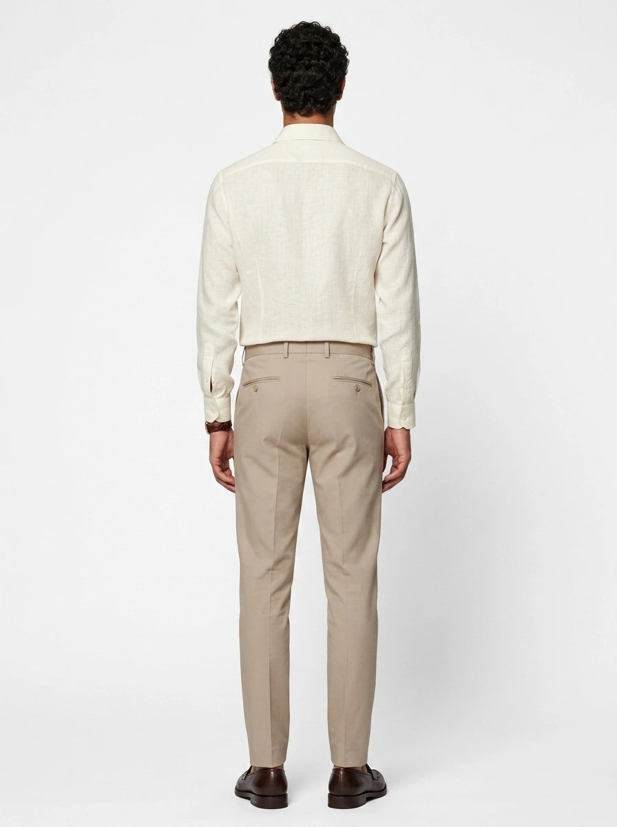 100% Linen Formal Shirt Ivory