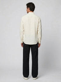 100% Linen Casual Shirt Ivory
