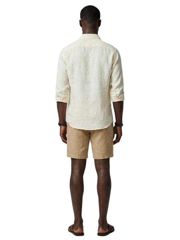 100% Linen Casual Shirt Ivory