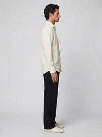 100% Linen Casual Shirt Ivory