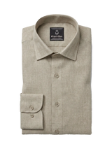 100% Linen Formal Shirt Camel Beige
