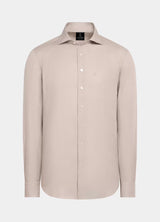 100% Linen Shirt Dark Biege