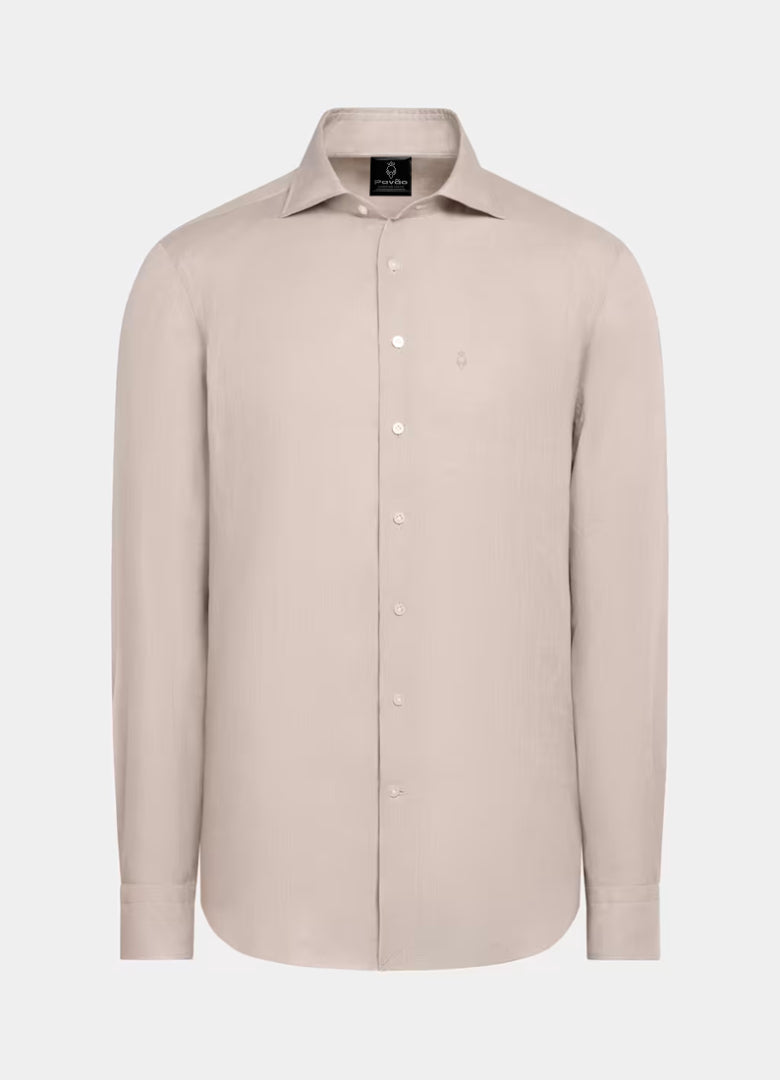 100% Linen Shirt Dark Biege