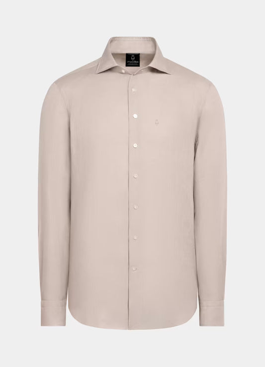 100% Linen Shirt Dark Biege