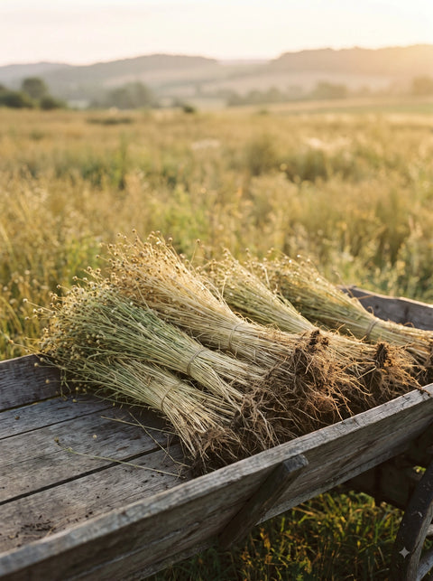 Harvested & Retted