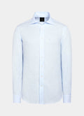 100% Linen Shirt Light Blue