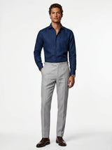 100% Linen Formal Shirt Navy