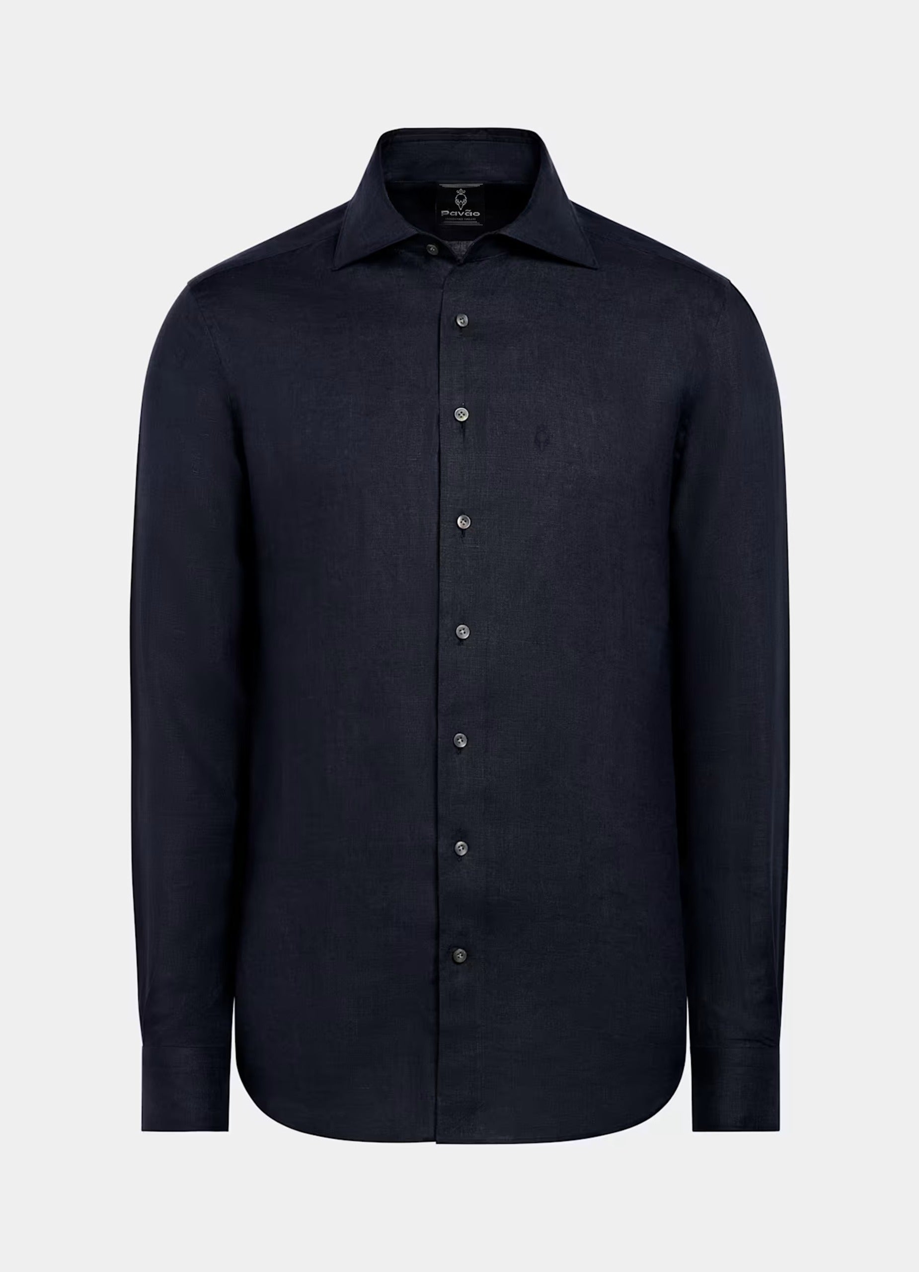 100% Linen Shirt Navy Blue