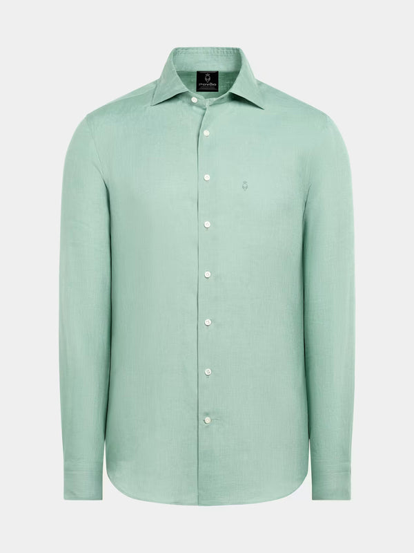 100% Linen Shirt SeaFoam Green