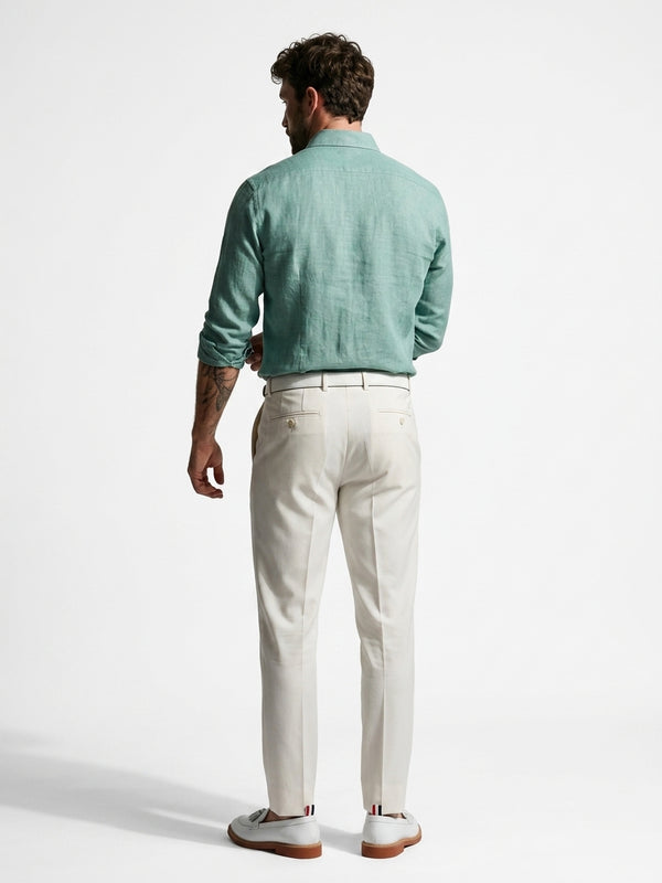 100% Linen Mint Green Shirt