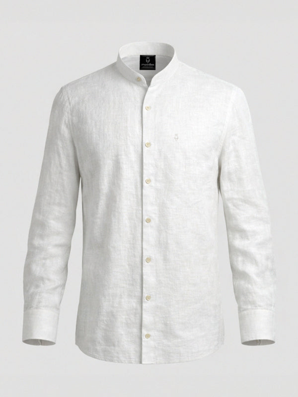 100% Linen Shirt White