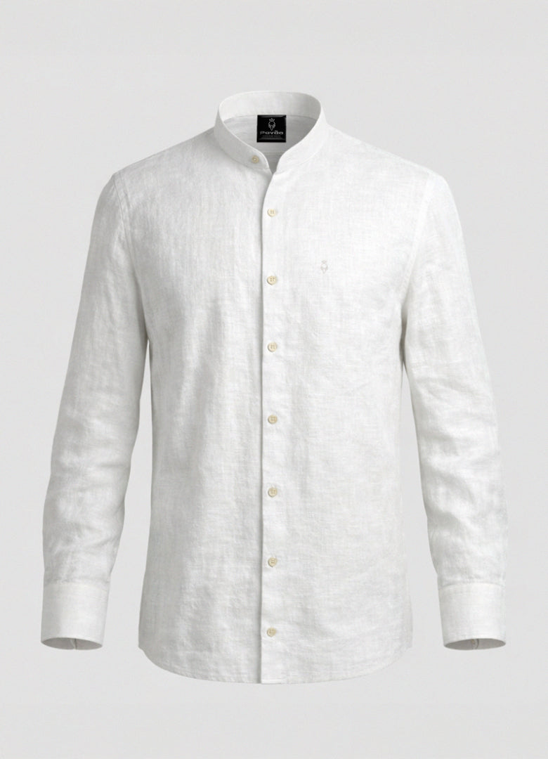 100% Linen Shirt White