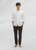 100% Linen Shirt White