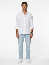 Aero Luxe™ Linen Casual Shirt White
