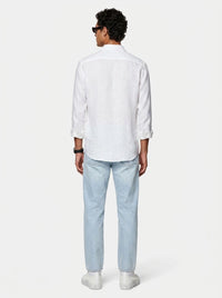 Aero Luxe™ Linen Casual Shirt White