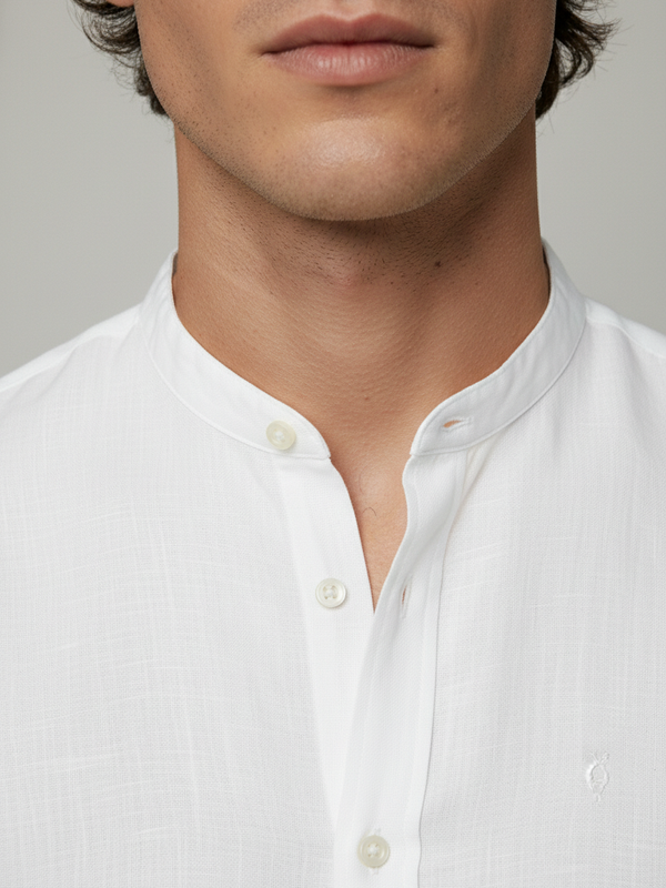 100% Linen Shirt White