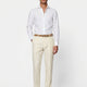 White Linen Cut-Away Shirt