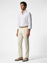 100% Linen White Shirt