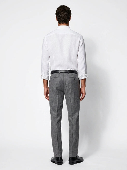 White Linen Formal Shirt