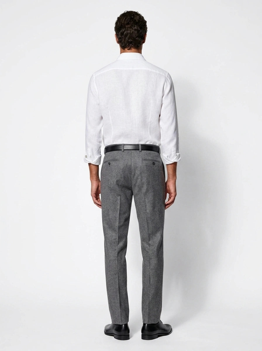 White Linen Formal Shirt