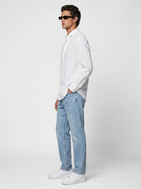 100% Linen Casual Shirt White