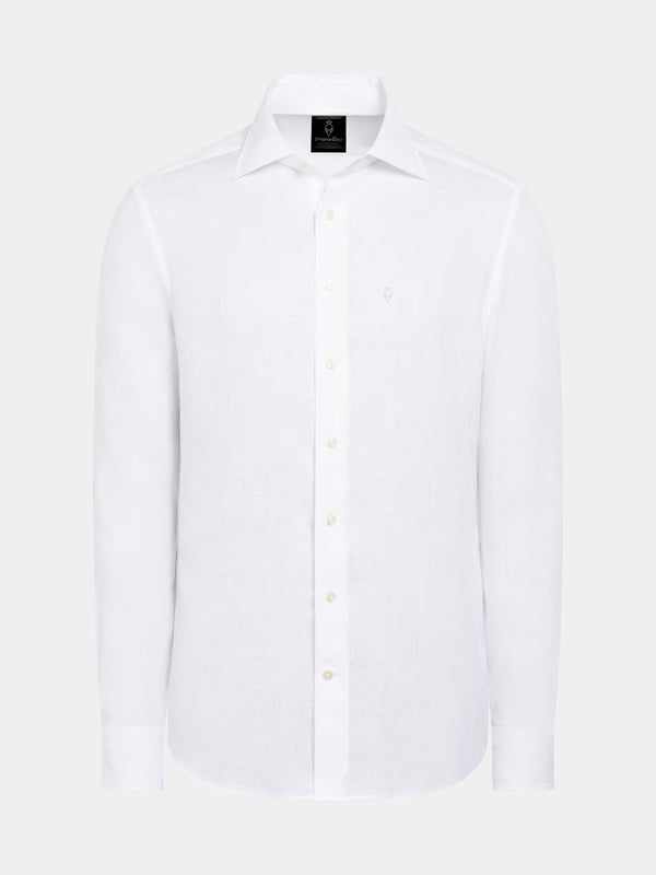 100% Linen Shirt White