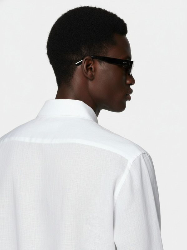 100% Linen Shirt White
