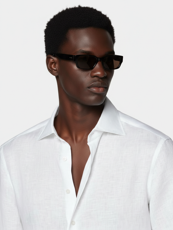 100% Linen Shirt White