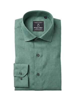100% Linen Formal Shirt Mint Green