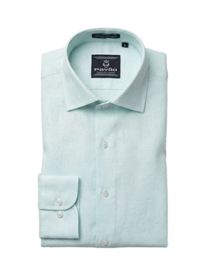 100% Linen Formal Shirt Sky Blue